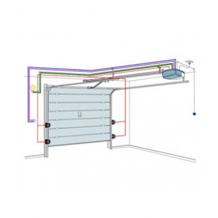 Установка потолочного привода на секционные ворота (при покупке привода вместе с воротами)1