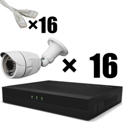 Установка и подключение видеорегистратора на 16 видеокамер (устройство записи)